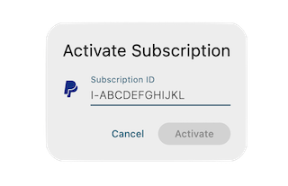 Enter Subscription ID
